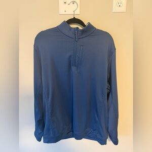 Vineyard Vines Men's Blue Quarter-Zip Shirt